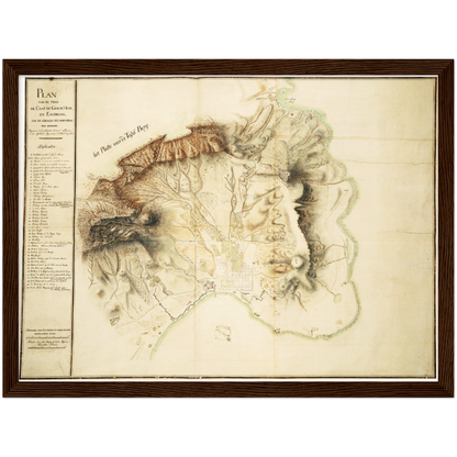 Historical city map  Test product horizontal 3 sizes