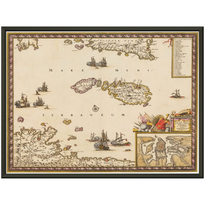 Historical city map  Test product horizontal 3 sizes