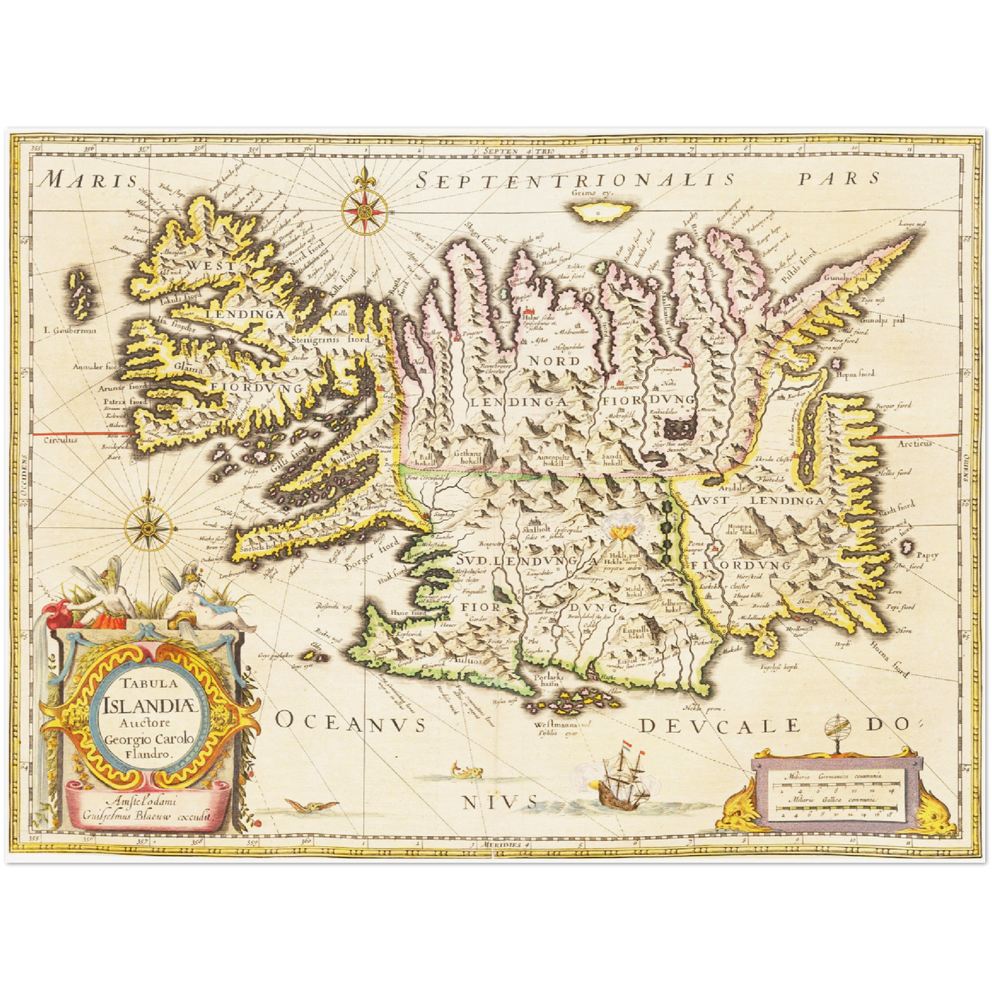 Historical city map  Test product horizontal 3 sizes