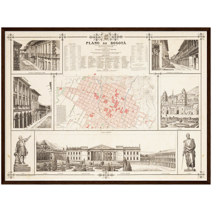 Historical city map  Test product horizontal 3 sizes