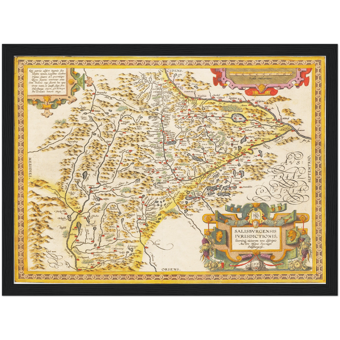 Historical city map  Test product horizontal 3 sizes