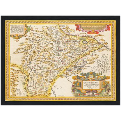 Historical city map  Test product horizontal 3 sizes