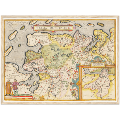 Historical city map  Test product horizontal 3 sizes