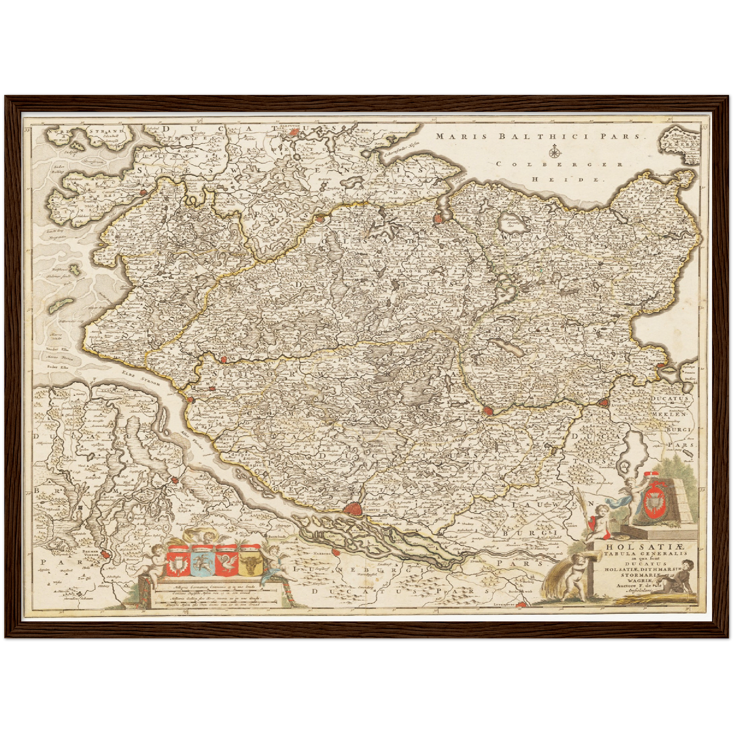 Historical city map  Test product horizontal 3 sizes