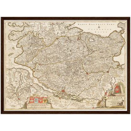 Historical city map  Test product horizontal 3 sizes