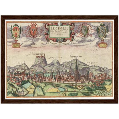 Historical city map  Test product horizontal 3 sizes