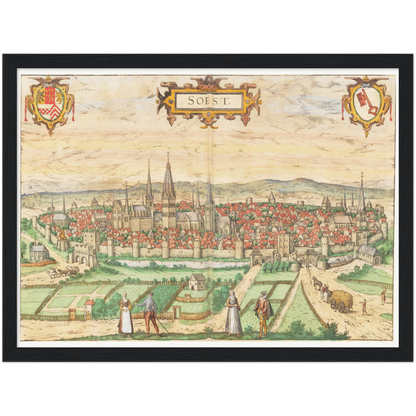 Historical city map  Test product horizontal 3 sizes