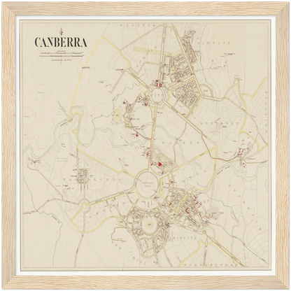 Historical city map  Test product horizontal 3 sizes