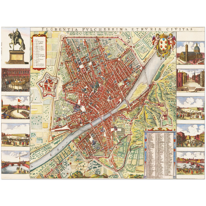 Historical city map  Test product horizontal 3 sizes