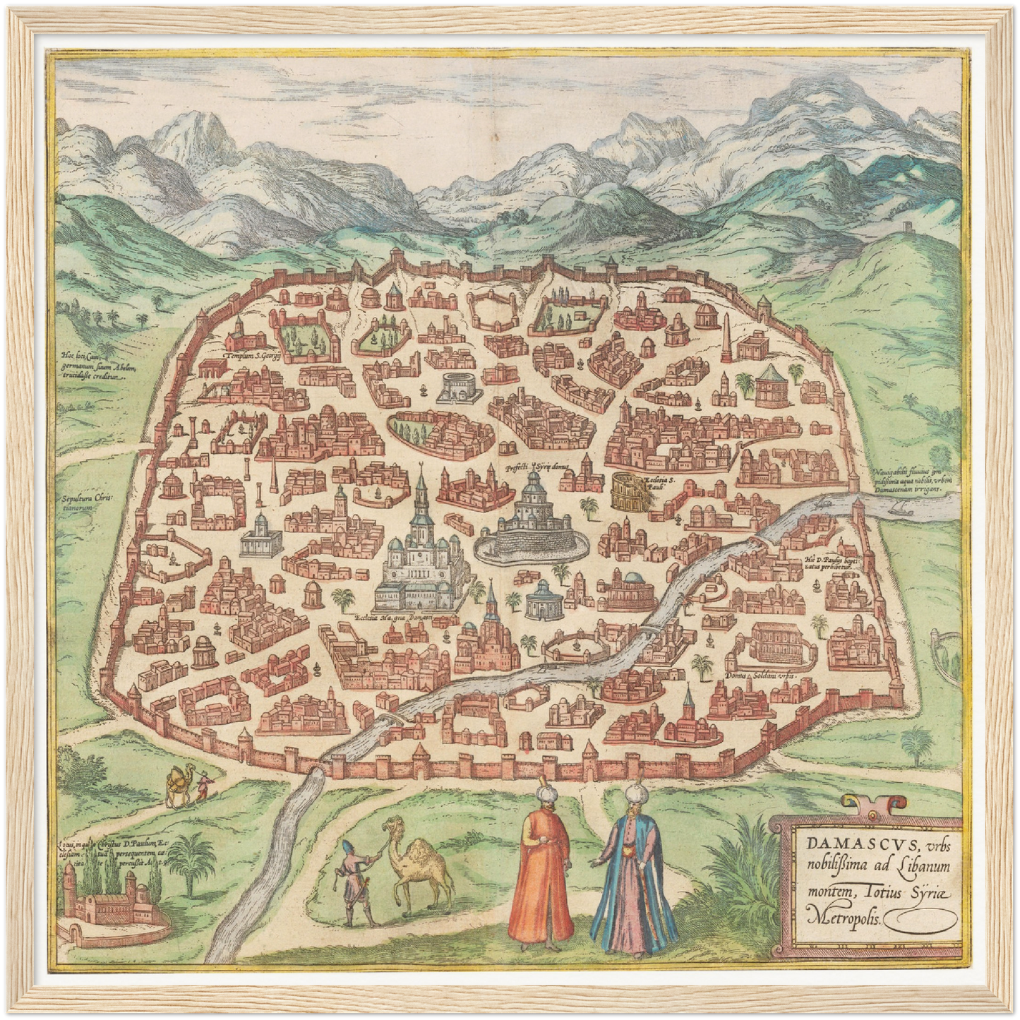 Historical city map  Test product horizontal 3 sizes