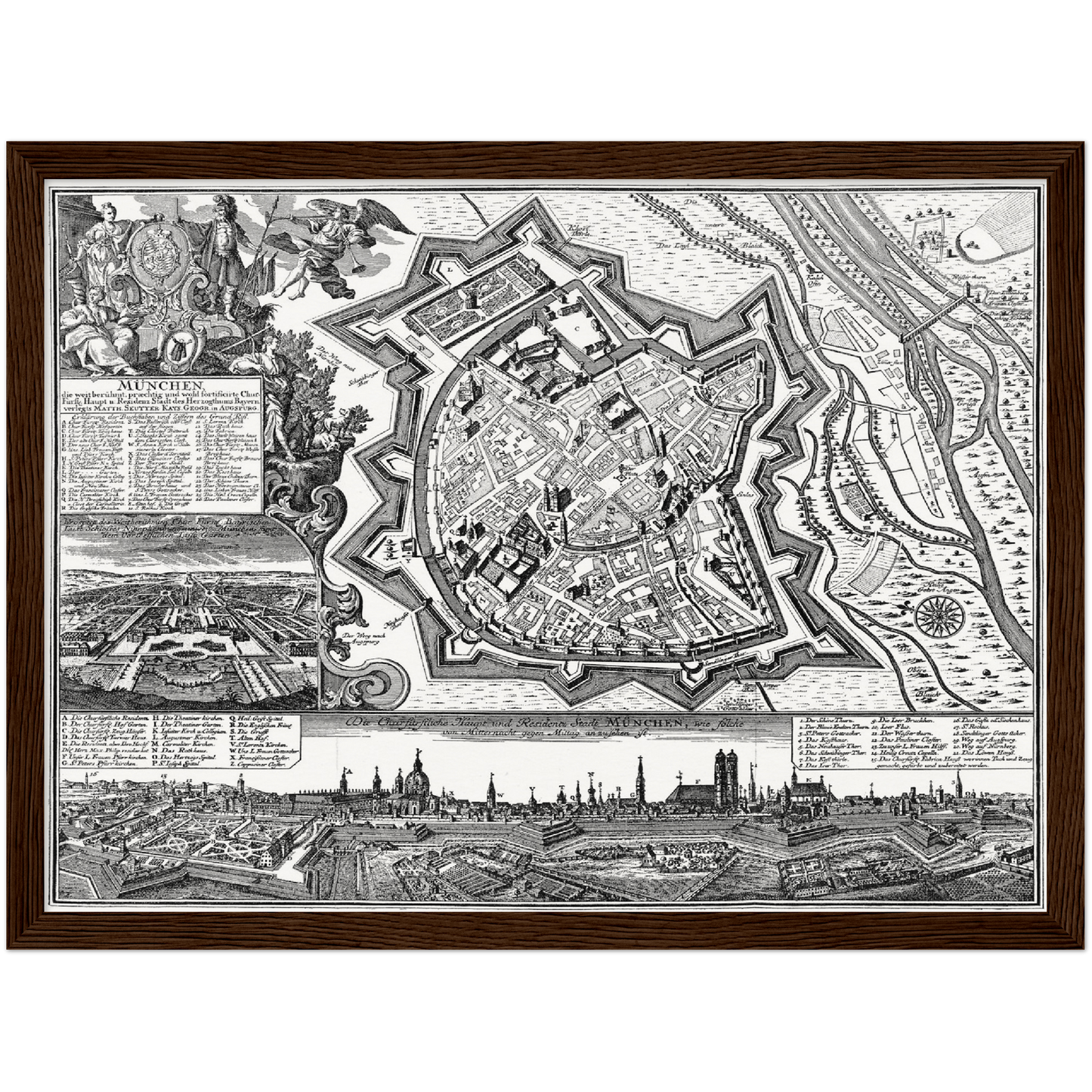 Historical city map  Test product horizontal 3 sizes