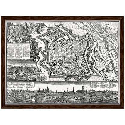 Historical city map  Test product horizontal 3 sizes