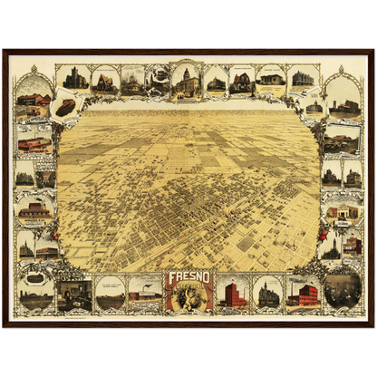 Historical city map  Test product horizontal 3 sizes