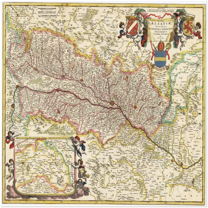 Historical city map  Test product horizontal 3 sizes