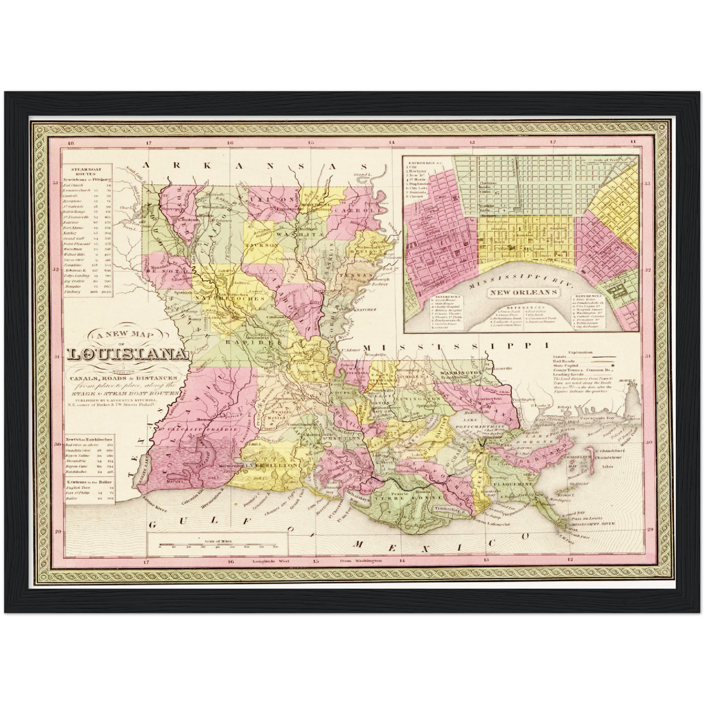 Historical city map  Test product horizontal 3 sizes