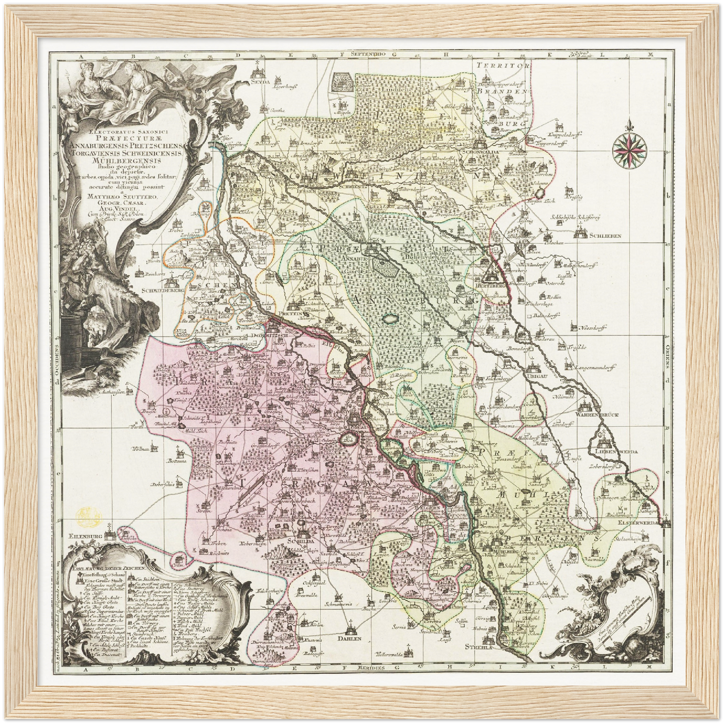 Historical city map  Test product horizontal 3 sizes