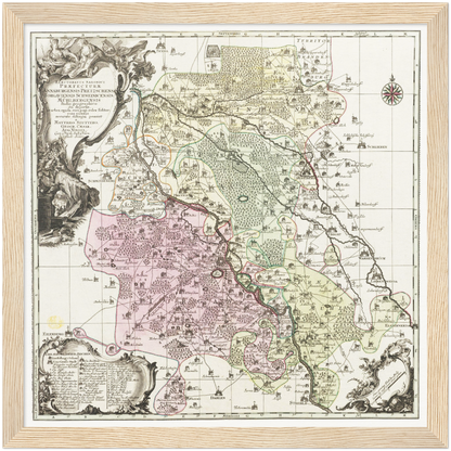 Historical city map  Test product horizontal 3 sizes