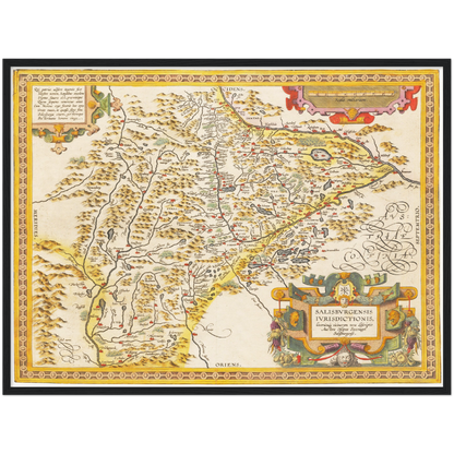 Historical city map  Test product horizontal 3 sizes