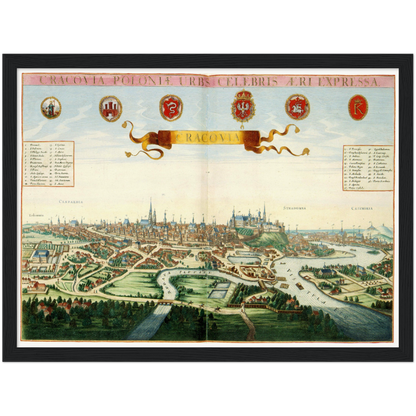 Historical city map  Test product horizontal 3 sizes