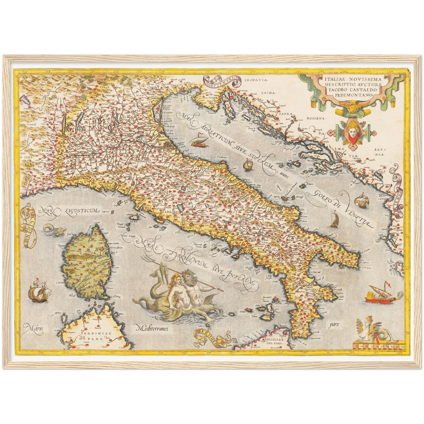 Historical city map  Test product horizontal 3 sizes