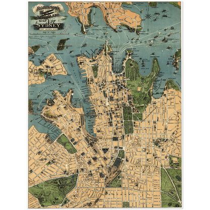 Historical city map  Test product horizontal 3 sizes