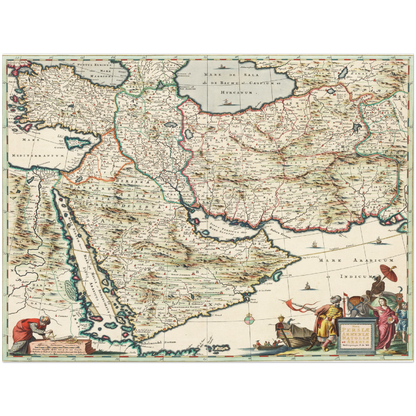 Historical city map  Test product horizontal 3 sizes