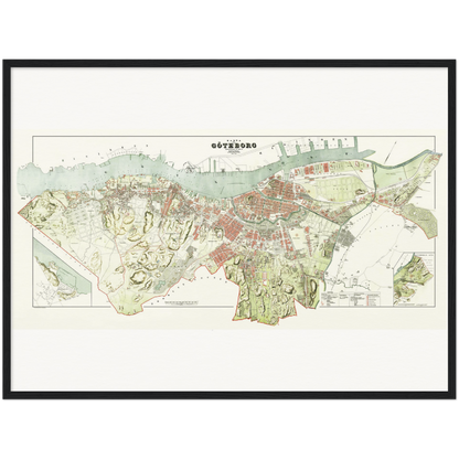 Historical city map  Test product horizontal 3 sizes