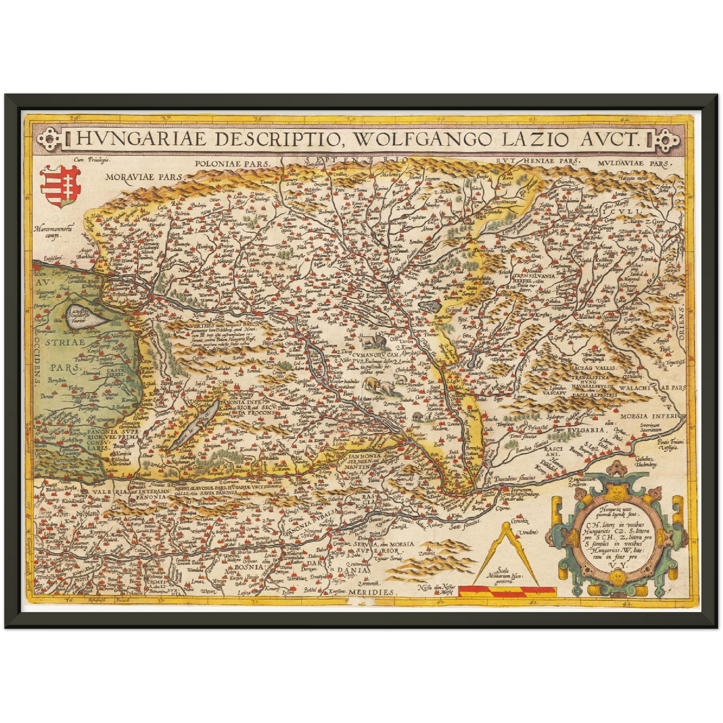 Historical city map  Test product horizontal 3 sizes