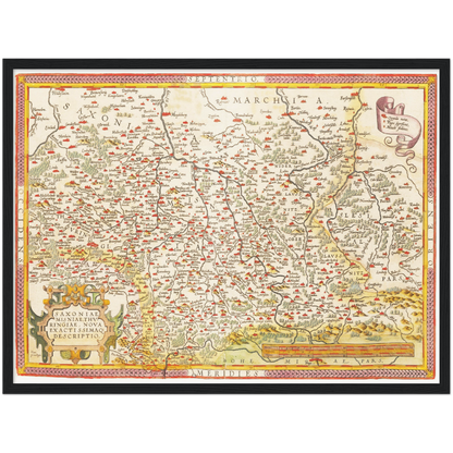 Historical city map  Test product horizontal 3 sizes