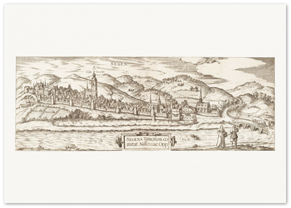 Historical city map  Test product horizontal 3 sizes