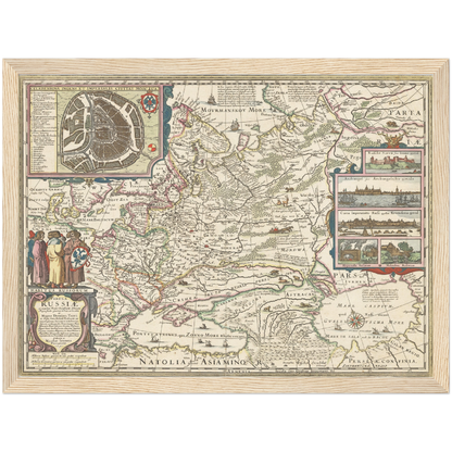 Historical city map  Test product horizontal 3 sizes