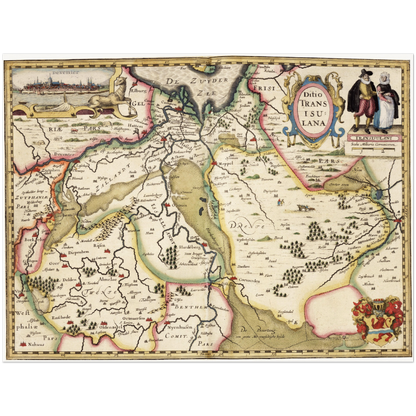 Historical city map  Test product horizontal 3 sizes