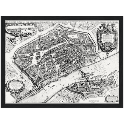 Historical city map  Test product horizontal 3 sizes