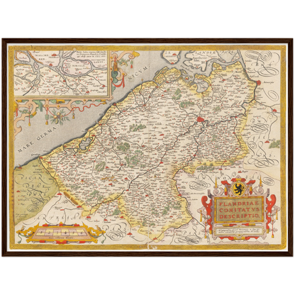 Historical city map  Test product horizontal 3 sizes
