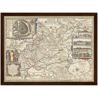 Historical city map  Test product horizontal 3 sizes