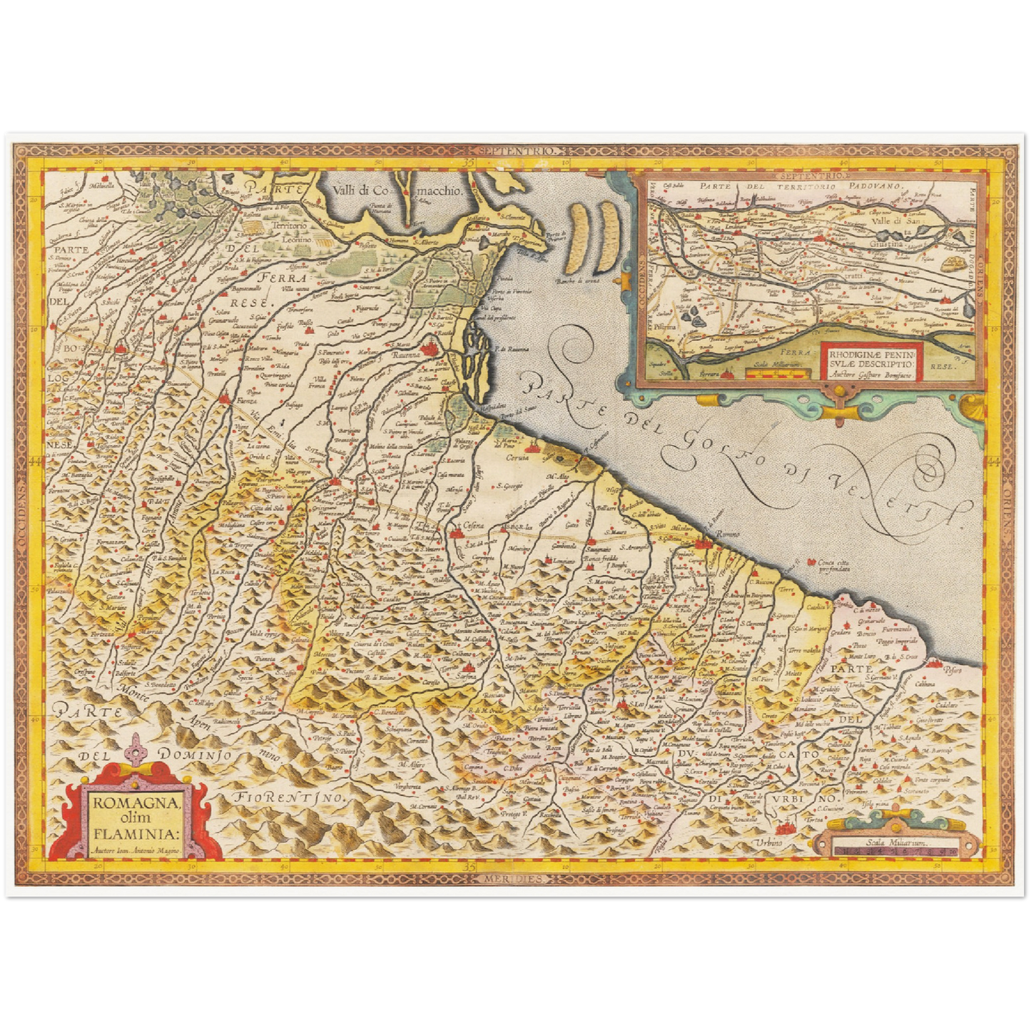 Historical city map  Test product horizontal 3 sizes