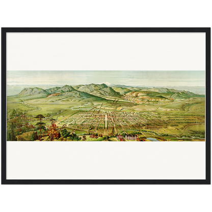 Historical city map  Test product horizontal 3 sizes