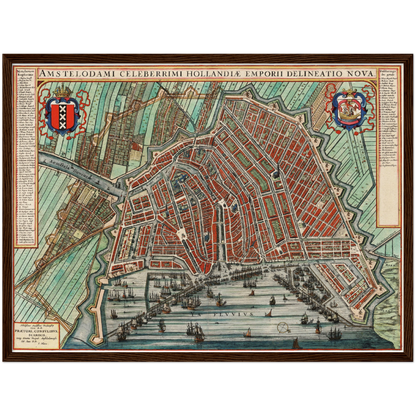 Historischer Stadtplan Amsterdam um 1649