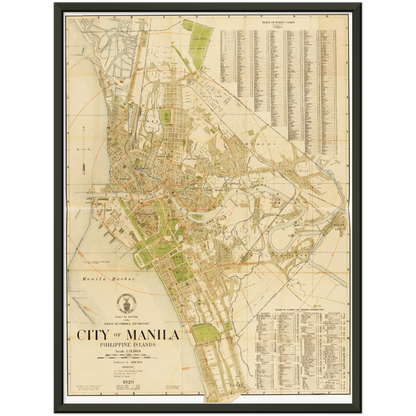 Historical city map  Test product horizontal 3 sizes
