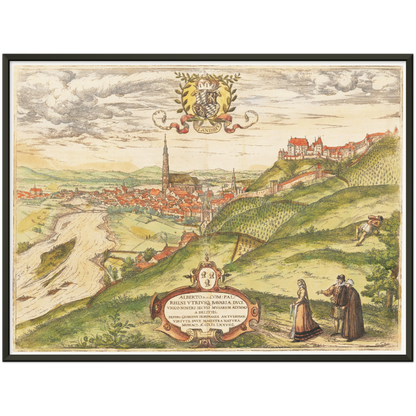 Historical city map  Test product horizontal 3 sizes