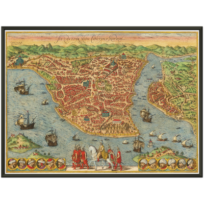Historical city map  Test product horizontal 3 sizes