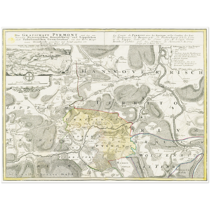 Historical city map  Test product horizontal 3 sizes