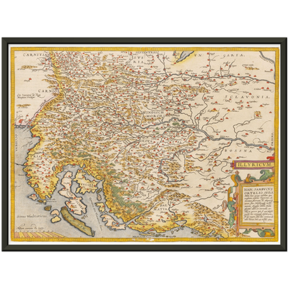 Historical city map  Test product horizontal 3 sizes