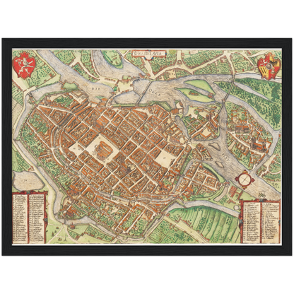 Historical city map  Test product horizontal 3 sizes