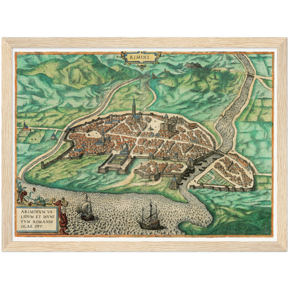 Historical city map  Test product horizontal 3 sizes