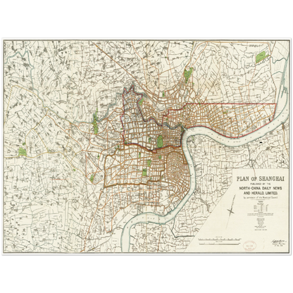 Historical city map  Test product horizontal 3 sizes
