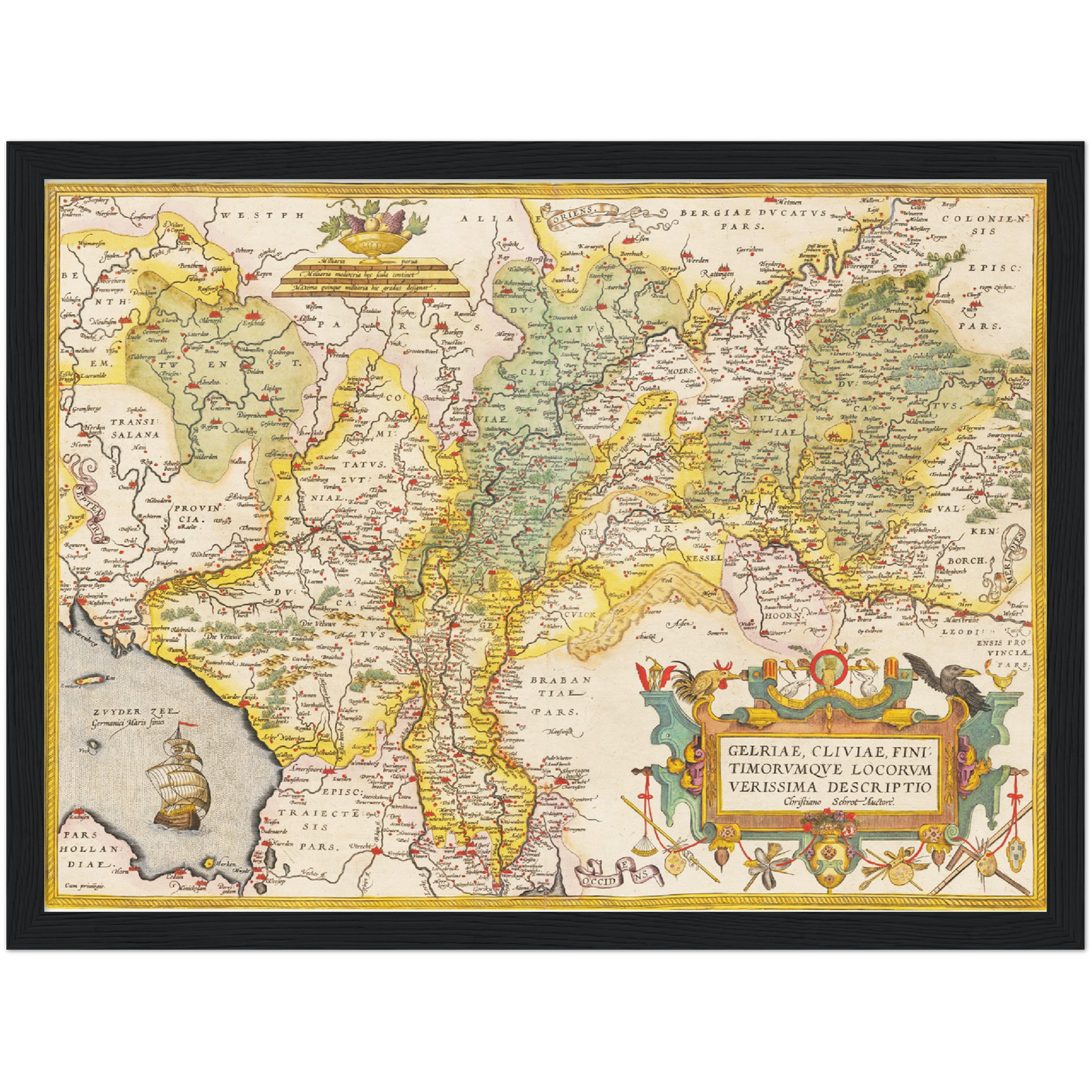 Historical city map  Test product horizontal 3 sizes