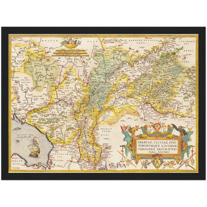 Historical city map  Test product horizontal 3 sizes