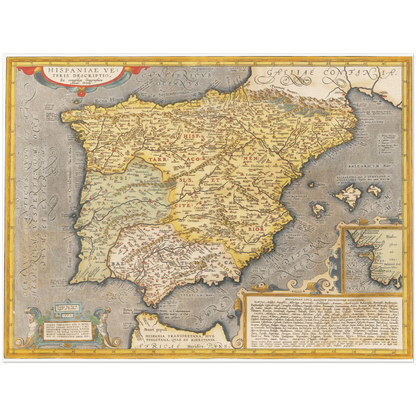 Historical city map  Test product horizontal 3 sizes