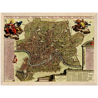 Historical city map  Test product horizontal 3 sizes